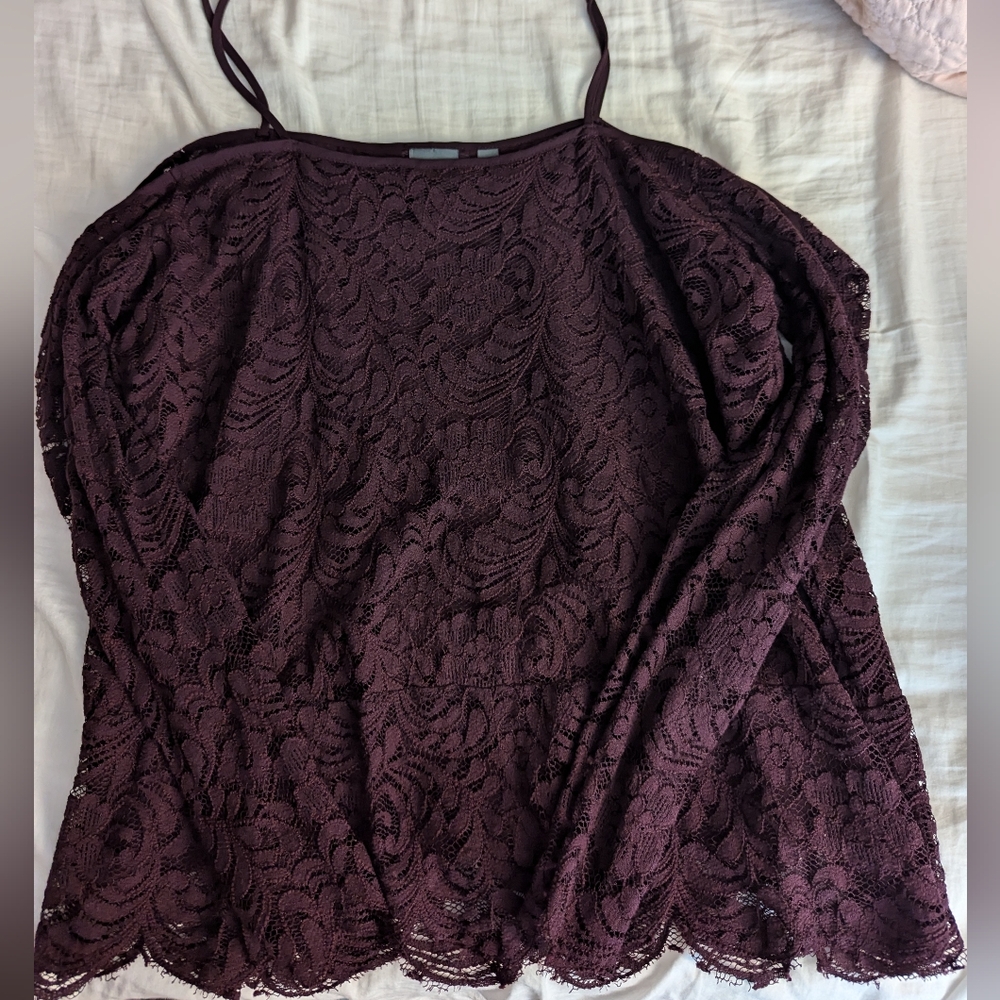 Cold shoulder Lace Top